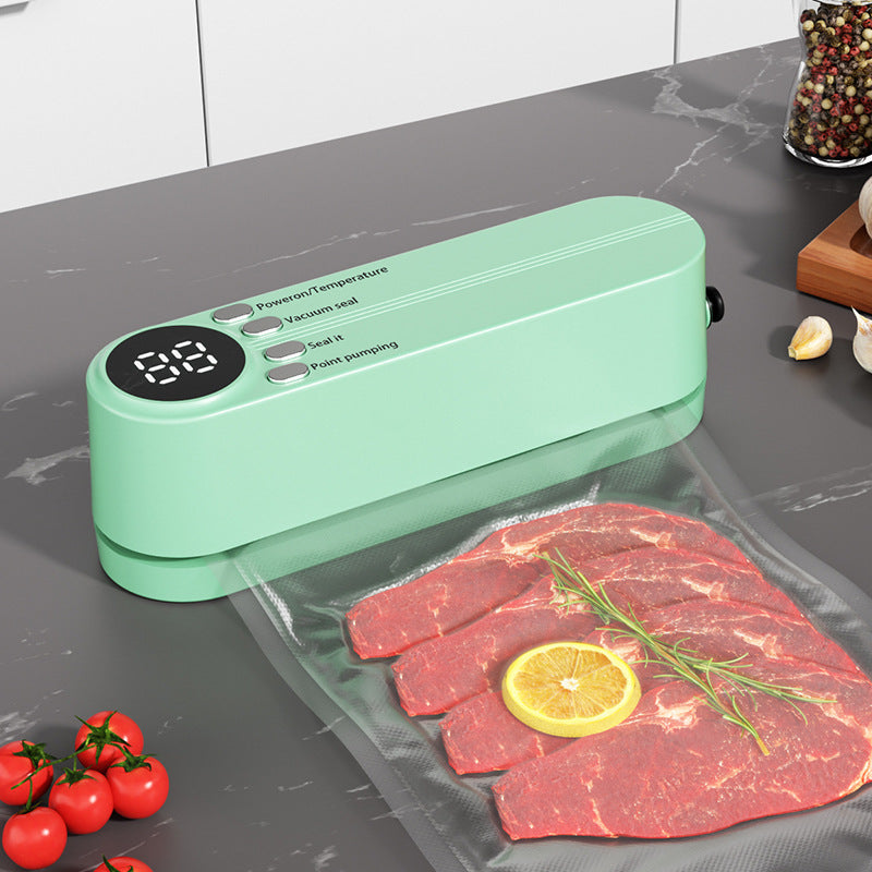 Mini Wireless Vacuum Sealer Household Rechargeable Laminator Kitchen Packaging Machine