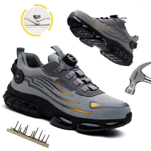 👷Safety shoes with dial closure | Impact-resistant and puncture-proof ⚡Lightweight and breathable