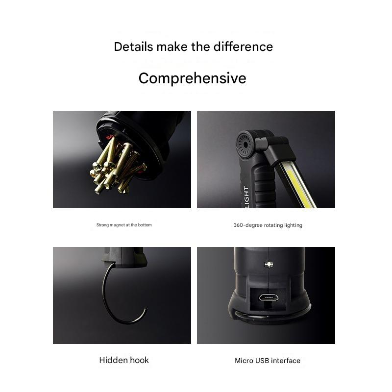 ⚡Last Day Sale💡USB Multi-Function Foldable COB Magnetic Work Light