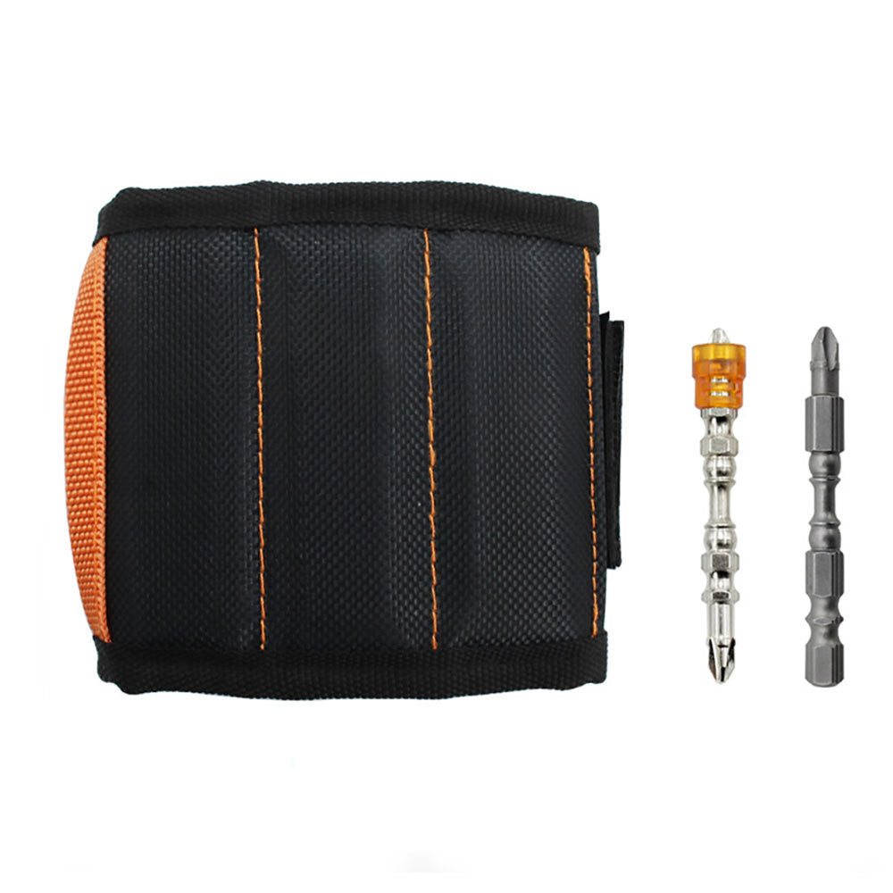 Magnetic Wrist Strap, Tool for Holding Screws and Drill Bits - Adjustable Velcro Strap, Breathable, Suitable for Men, DIY Craftsmen - Gift
