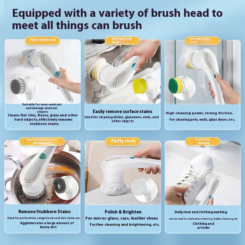 😍Handheld electric cleaning brush——Create a clean environment with your own hands👏