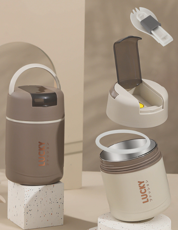 304 stainless steel dual-use breakfast cup Japanese style portable soy milk milk cup insulated soup pot, limited time 30% off