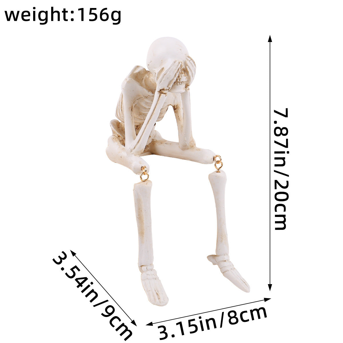👻New Halloween Leg-Hanging Skeleton 🔥Halloween Resin Ornaments