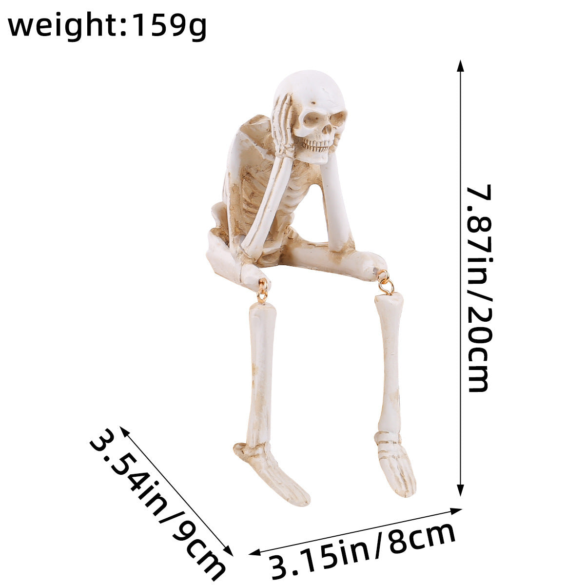 👻New Halloween Leg-Hanging Skeleton 🔥Halloween Resin Ornaments