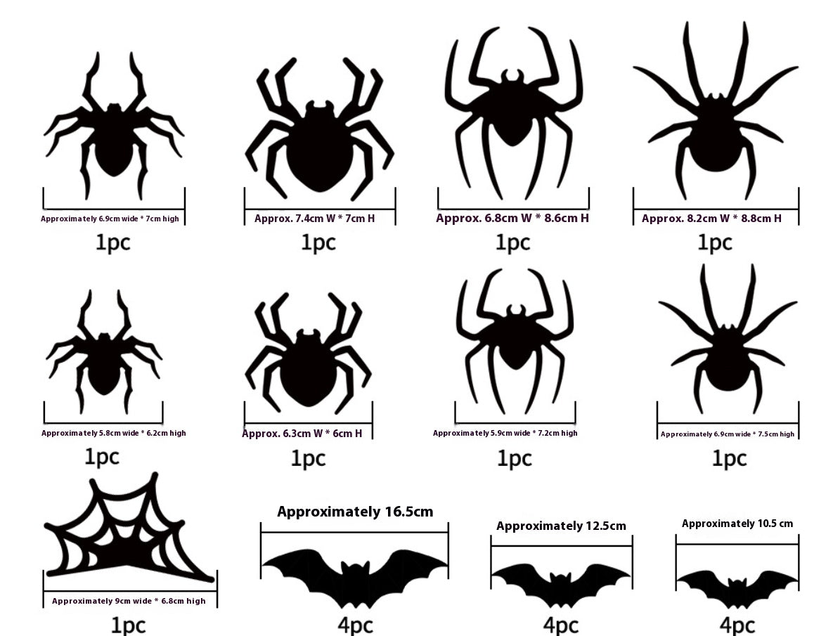 🎃Halloween 3D Spider Bat LED Ambiance Flashing Light👻