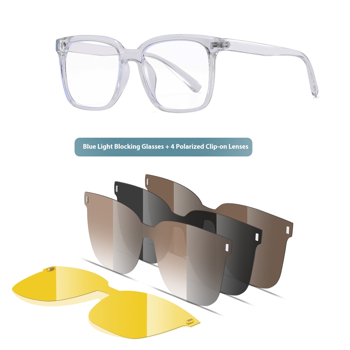 đNew Tiktok magnetic sleeve mirrorđPolarized glasses clipâ¤Buy one round of five