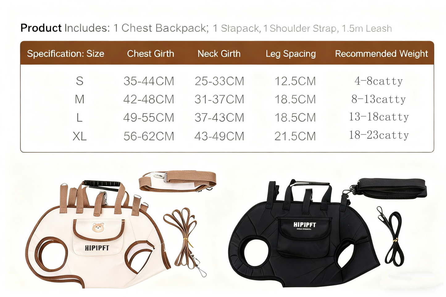 🐶Outdoor portable breathable pet traction backpack hand-carry crossbody