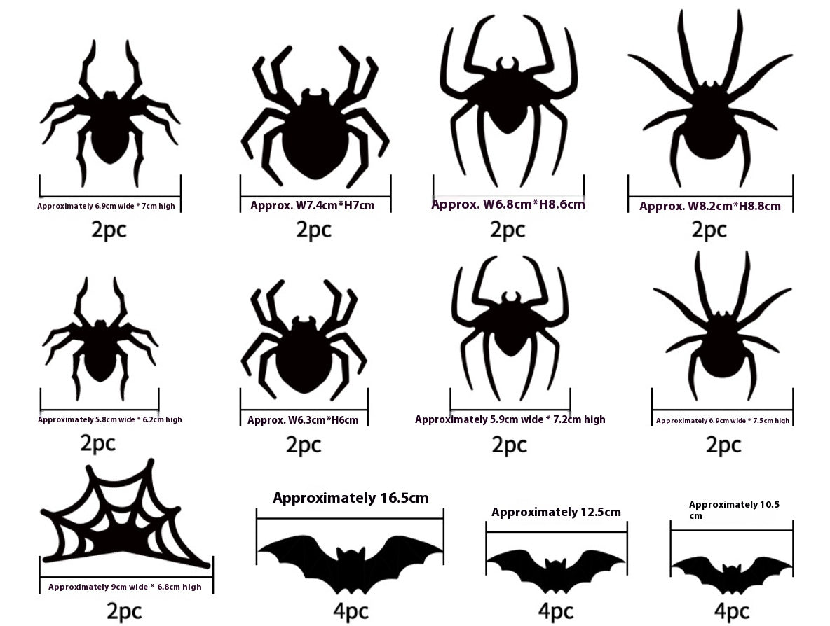 🎃Halloween 3D Spider Bat LED Ambiance Flashing Light👻