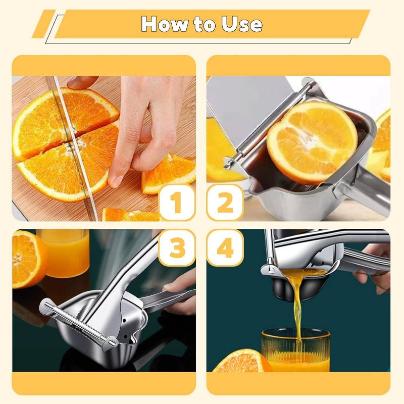 š¹Stainless steel manual juicer ā durable and portable, quick juicing, easy to enjoy fresh juice