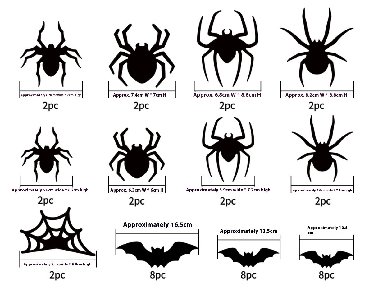 🎃Halloween 3D Spider Bat LED Ambiance Flashing Light👻