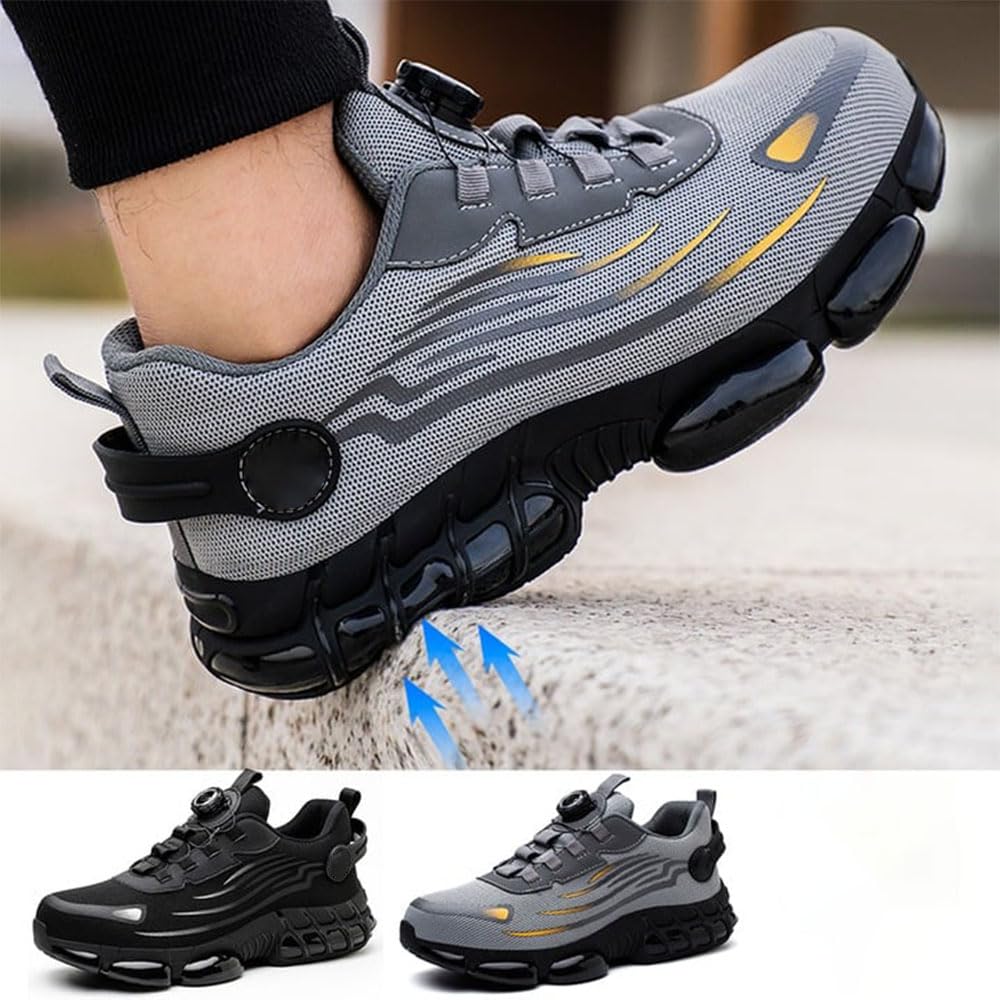 👷Safety shoes with dial closure | Impact-resistant and puncture-proof ⚡Lightweight and breathable