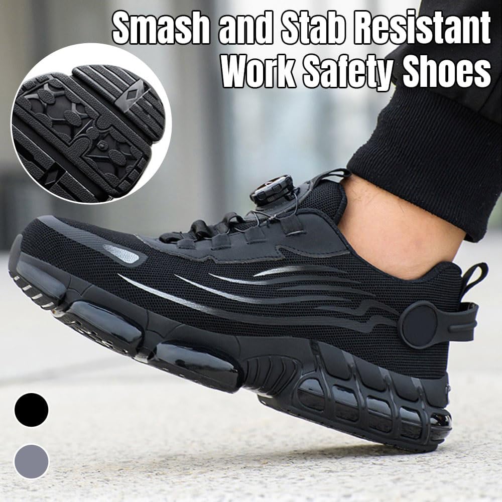 👷Safety shoes with dial closure | Impact-resistant and puncture-proof ⚡Lightweight and breathable