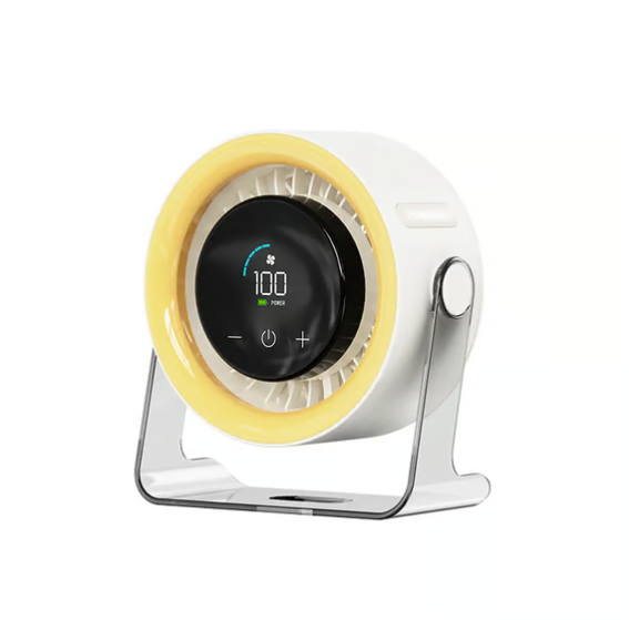 Powerful and silent desktop fan đ¨ Rechargeable ¡ Smart digital display ¡ 100 wind speed levels