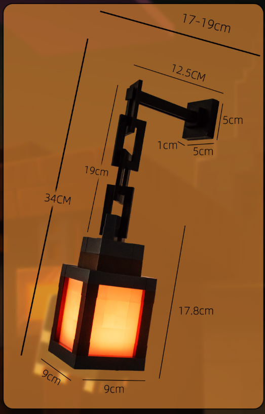 Minecraft glowing lantern night light