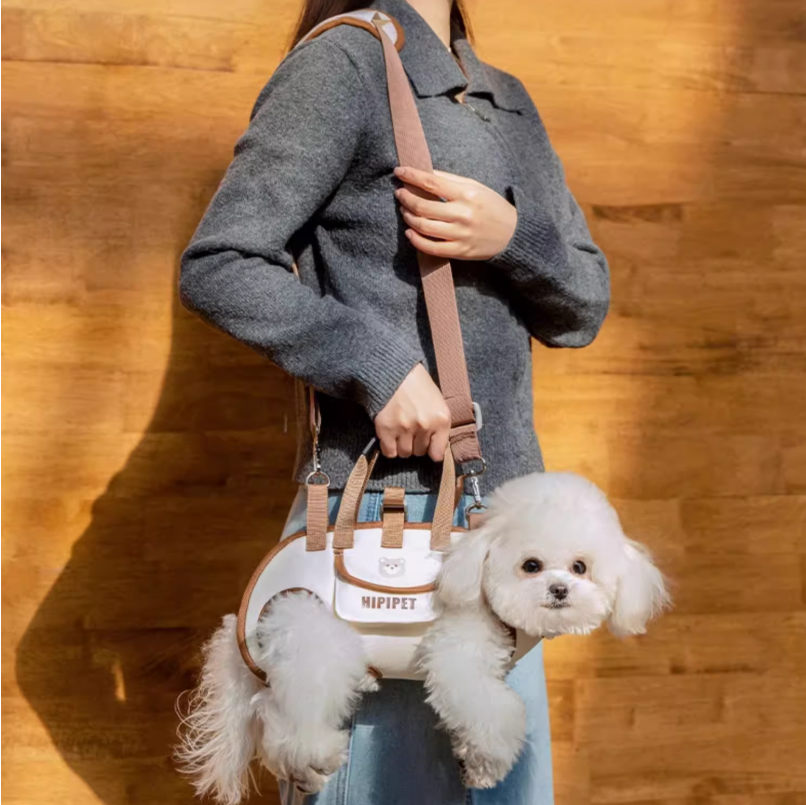 🐶Outdoor portable breathable pet traction backpack hand-carry crossbody