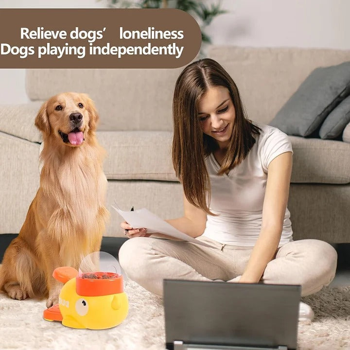 Duck snack dispenser🐾slow food anti-swallowing bowl, suitable for healthy eating and IQ training