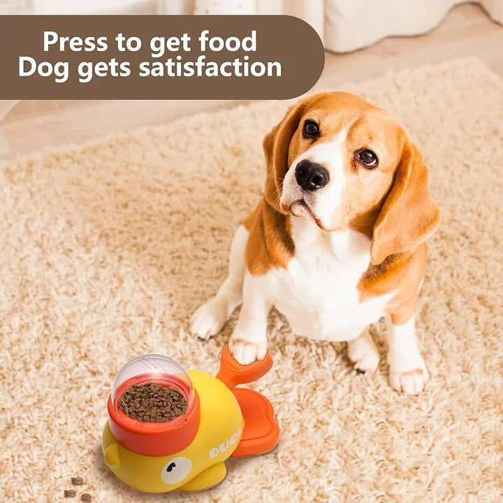 Duck snack dispenser🐾slow food anti-swallowing bowl, suitable for healthy eating and IQ training