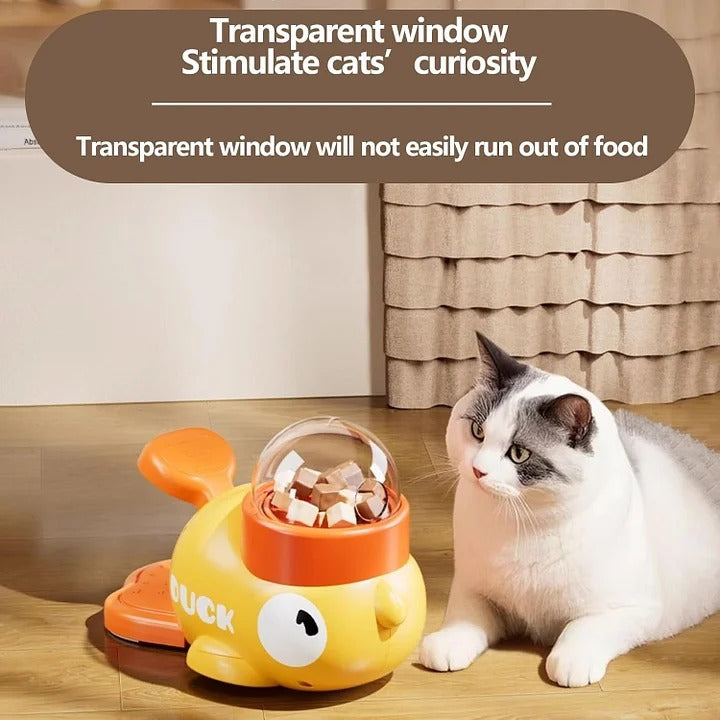 Duck snack dispenser🐾slow food anti-swallowing bowl, suitable for healthy eating and IQ training
