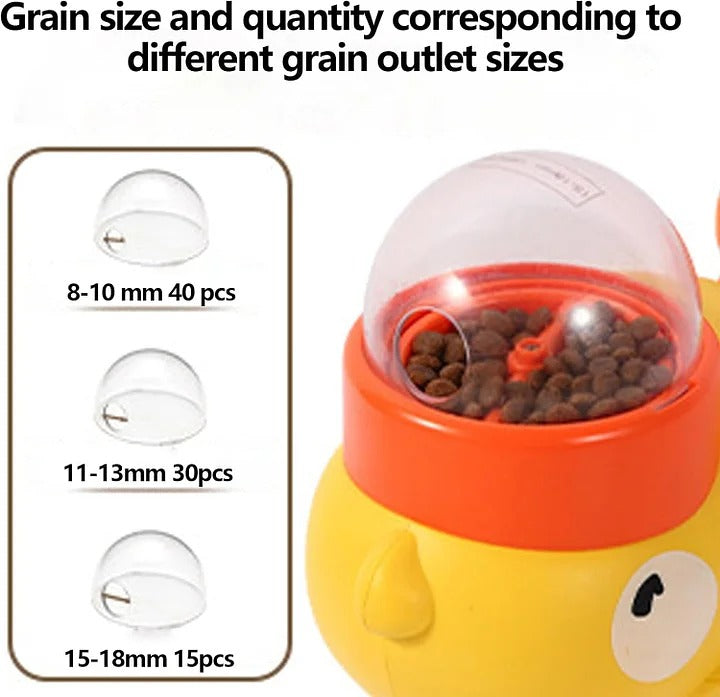 Duck snack dispenser🐾slow food anti-swallowing bowl, suitable for healthy eating and IQ training