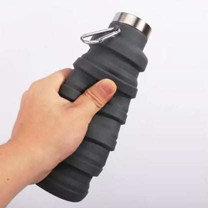 🏆Hot Sale🔥🔥Silicone foldable water bottle – Ideal for sports. travel & outdoor – Reusable & BPA-free