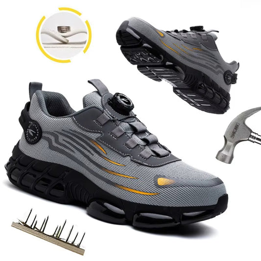 👷Safety shoes with dial closure | Impact-resistant and puncture-proof ⚡Lightweight and breathable