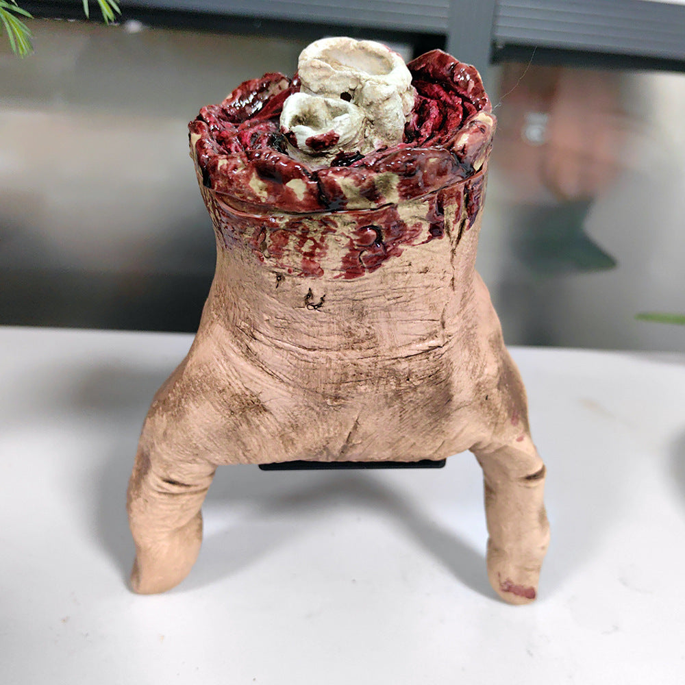 🎉Hot Sale✨Halloween Electric Voice Control Severed Hand Props👻