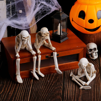 👻New Halloween Leg-Hanging Skeleton 🔥Halloween Resin Ornaments