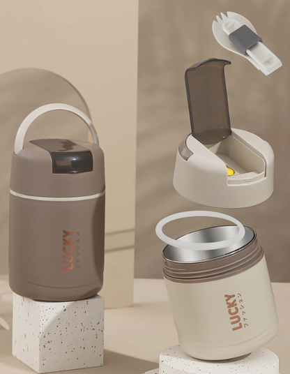 304 stainless steel dual-use breakfast cup Japanese style portable soy milk milk cup insulated soup pot, limited time 30% off