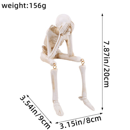 👻New Halloween Leg-Hanging Skeleton 🔥Halloween Resin Ornaments