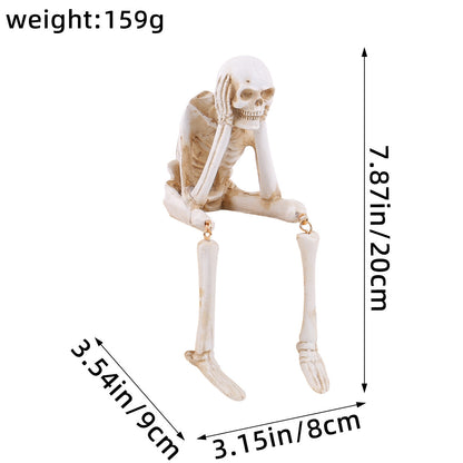 👻New Halloween Leg-Hanging Skeleton 🔥Halloween Resin Ornaments
