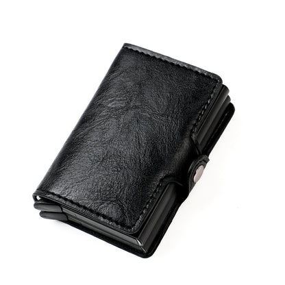Credit Card Holder, Slim Card Case RFID Auto Pop up Travel Thin Wallets for Men