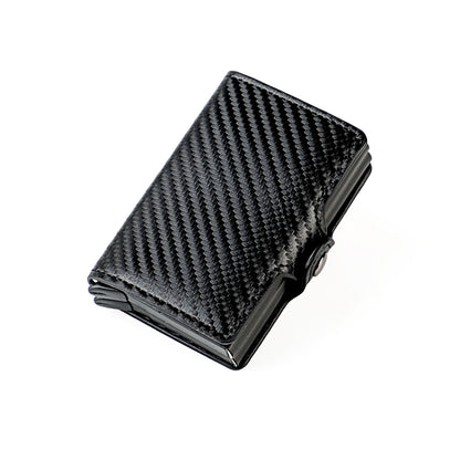 Credit Card Holder, Slim Card Case RFID Auto Pop up Travel Thin Wallets for Men