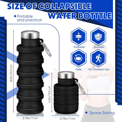 🏆Hot Sale🔥🔥Silicone foldable water bottle – Ideal for sports. travel & outdoor – Reusable & BPA-free