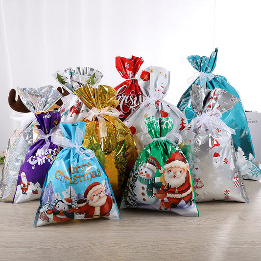🎉Buy One Get One Free 🎄 30-Pack Christmas Gift Bags – Drawstring/Foil, Assorted Sizes, Holiday Wrapping! ✨