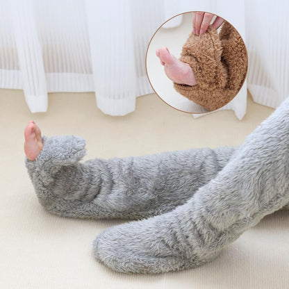 ❄️ Super soft plush socks, warm and comfortable, a must-have at home!