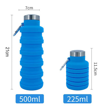 🏆Hot Sale🔥🔥Silicone foldable water bottle – Ideal for sports. travel & outdoor – Reusable & BPA-free
