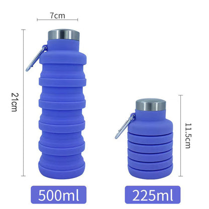 🏆Hot Sale🔥🔥Silicone foldable water bottle – Ideal for sports. travel & outdoor – Reusable & BPA-free