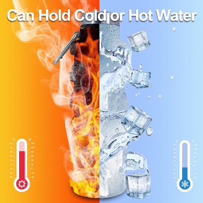 🏆Hot Sale🔥🔥Silicone foldable water bottle – Ideal for sports. travel & outdoor – Reusable & BPA-free