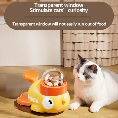 Duck snack dispenser🐾slow food anti-swallowing bowl, suitable for healthy eating and IQ training